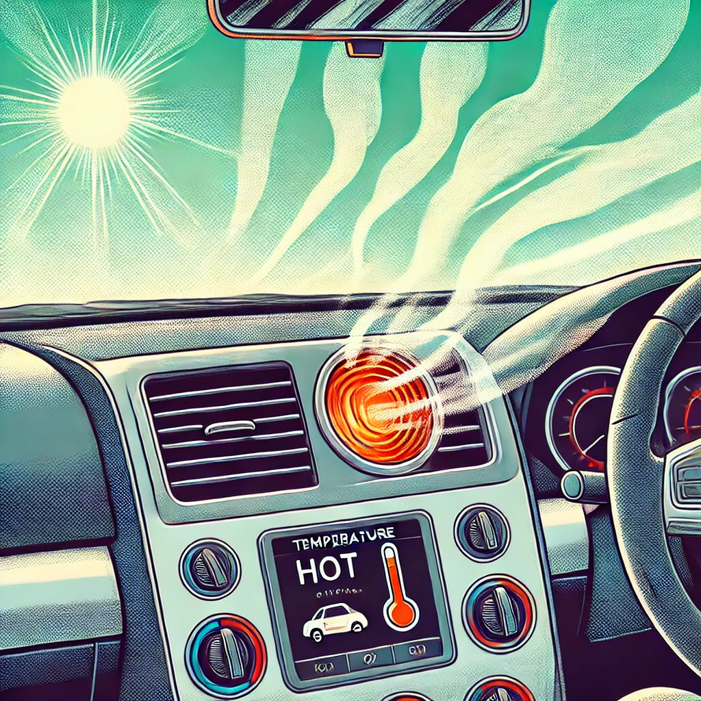 car ac blowing hot